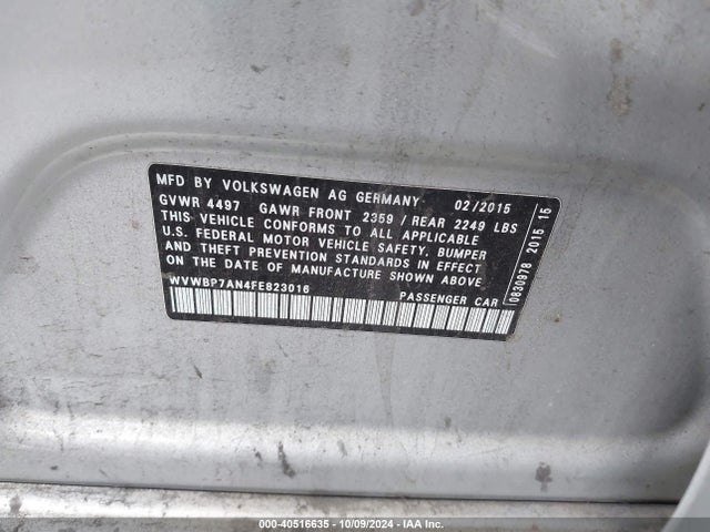 WVWBP7AN4FE823016 Volkswagen Cc 2.0t Sport