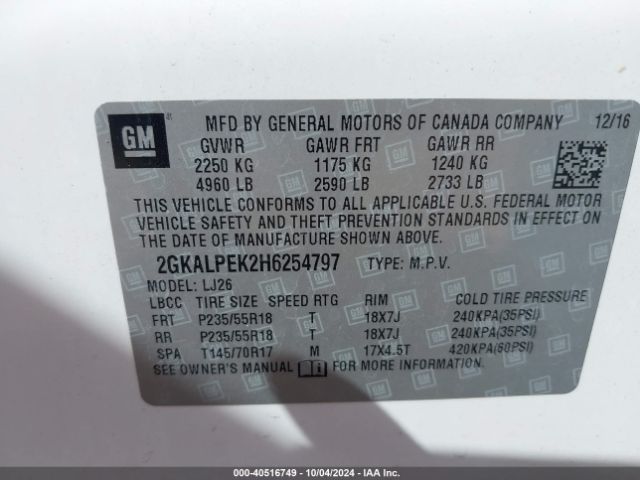 2GKALPEK2H6254797 GMC Terrain Slt
