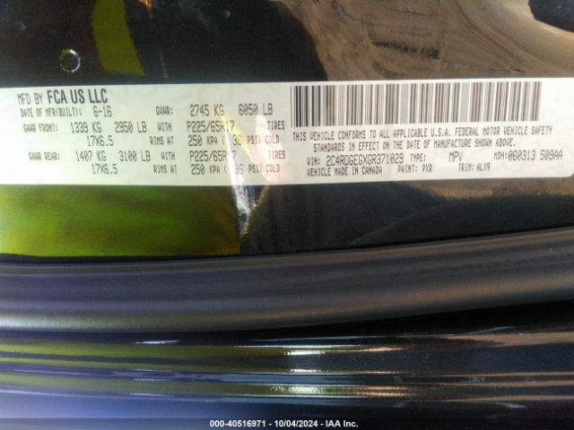 2C4RDGEGXGR371029 Dodge Grand Caravan R/t