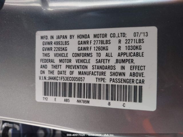 JH4KC1F53EC005657 Acura RLX