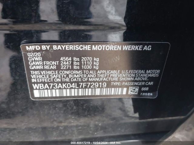 WBA73AK04L7F72919 BMW 228i Gran Coupe Xdrive