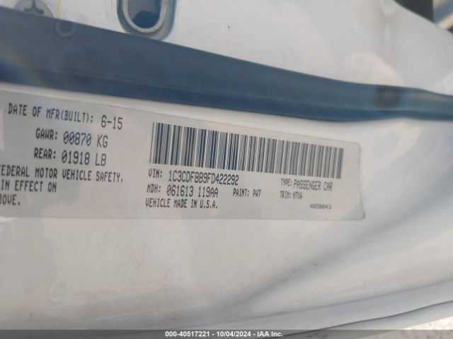 1C3CDFBB9FD422292 Dodge DART SXT
