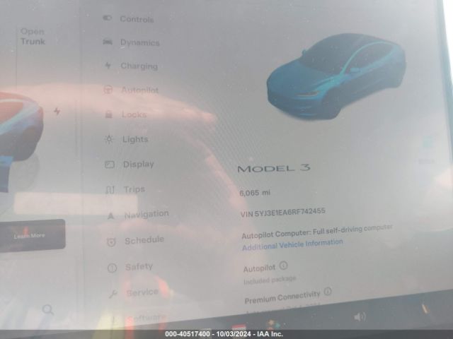 5YJ3E1EA6RF742455 Tesla Model 3 Rear-wheel Drive