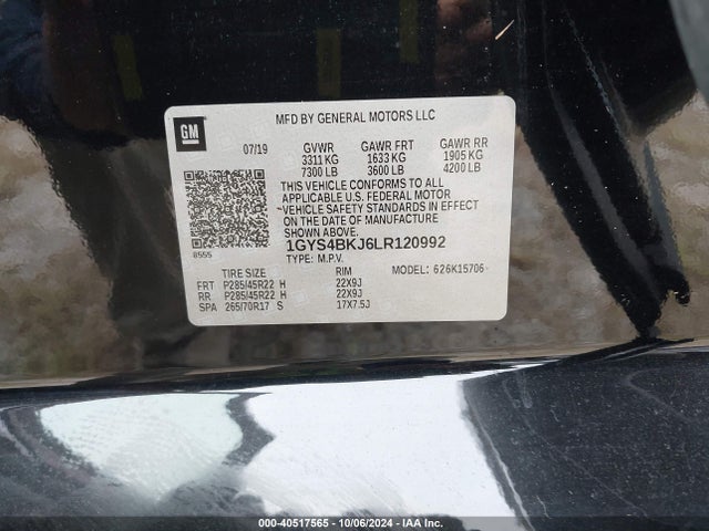 Cadillac Escalade 4wd Luxury 2020 1GYS4BKJ6LR120992 Image 9