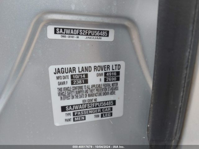 SAJWA0FS2FPU56485 Jaguar Xf 2.0t Premium