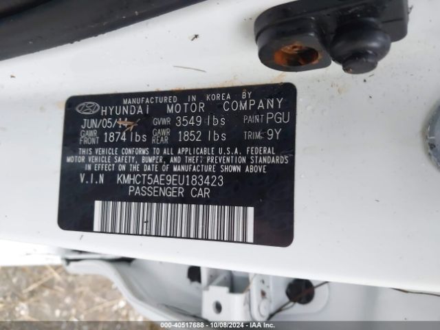 KMHCT5AE9EU183423 Hyundai ACCENT GS