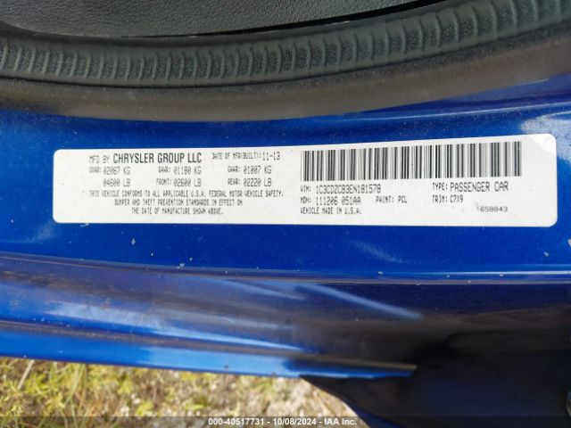 1C3CDZCB3EN181578 Dodge Avenger Sxt