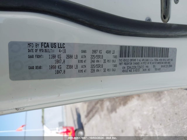 Jeep Compass Limited 4x4 2018 3C4NJDCBXJT354717 Image 9