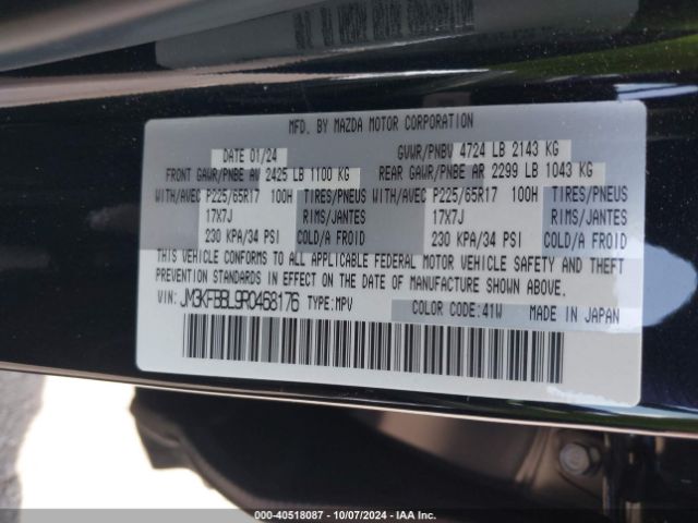 JM3KFBBL9R0468176 Mazda Cx-5 2.5 S Select