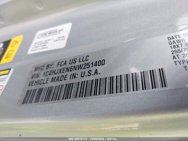 1C4HJXEN6NW251400 Jeep Wrangler Unlimited Sahara 4x4