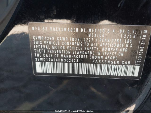 3VWD17AJ4HM302623 Volkswagen Jetta 1.8t Sport
