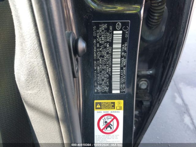 JTHBK1GG5G2213082 Lexus ES 350