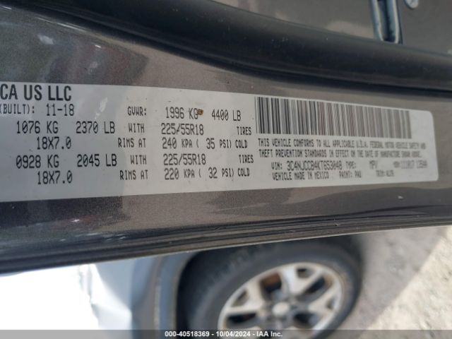 3C4NJCCB4KT653048 Jeep Compass Limited Fwd
