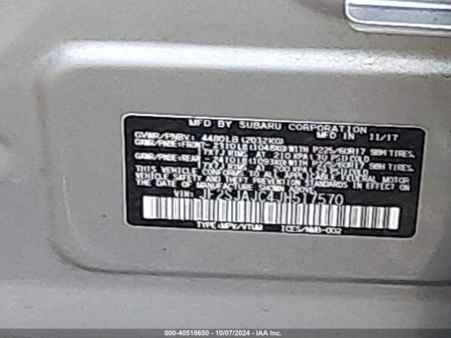 2018 SUBARU FORESTER JF2SJAJC4JH517570 Photo 8