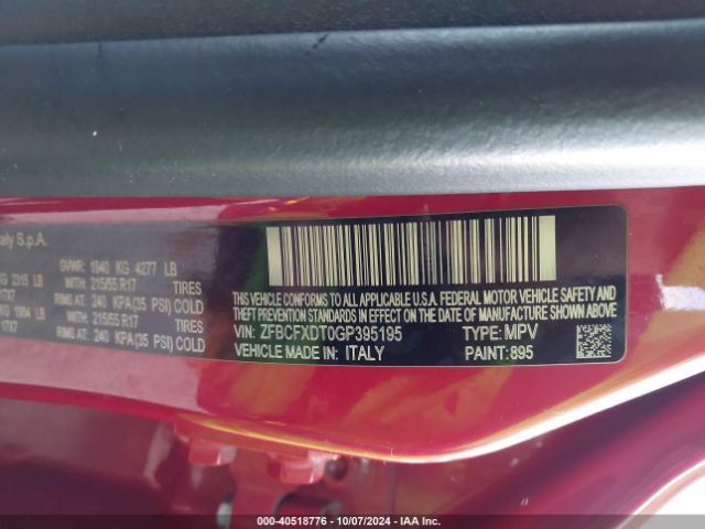 ZFBCFXDT0GP395195 Fiat 500x Lounge