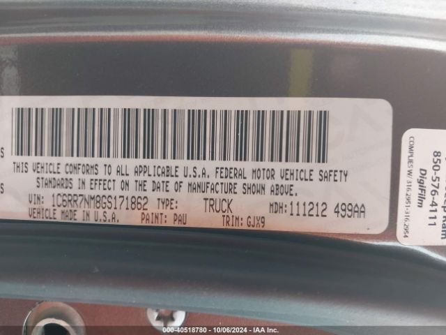 1C6RR7NM8GS171862 RAM 1500 Laramie
