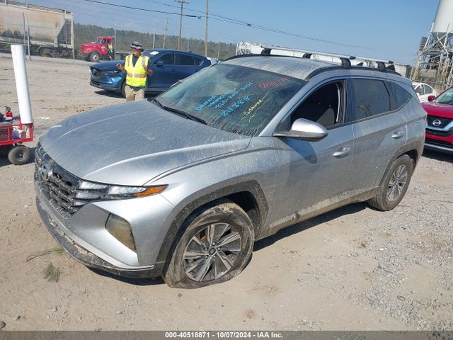 KM8JBCD11RU211888 Hyundai Tucson Hybrid Blue