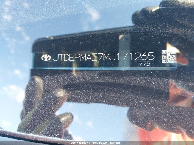 Toyota COROLLA LE 2021 JTDEPMAE7MJ171265 Image 9