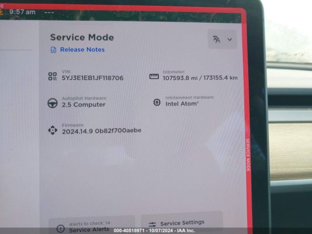 5YJ3E1EB1JF118706 Tesla Model 3 Long Range/performance