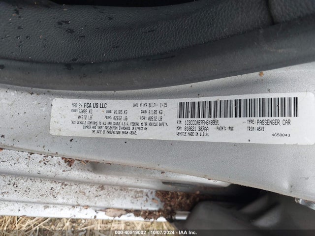Chrysler 200 Limited 2015 1C3CCCAB7FN648991 Image 9