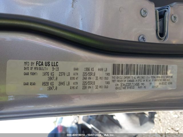 3C4NJCCB7LT114585 Jeep Compass Limited Fwd