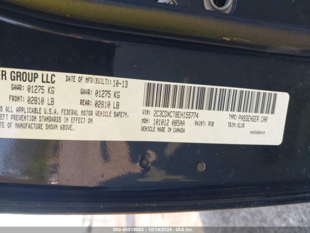 2C3CDXCT8EH155774 Dodge Charger Road/track