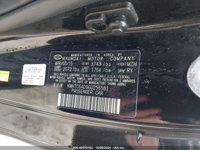 KMHTC6AD9GU256581 Hyundai Veloster