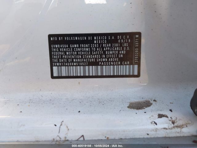 3VWH17AUXKM518527 Volkswagen Golf Alltrack Tsi S/tsi Se/tsi Sel