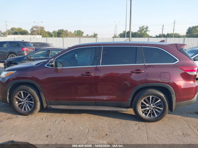 5TDKZRFH4KS303721 Toyota Highlander Xle