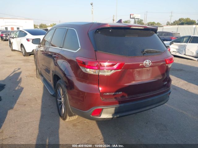 5TDKZRFH4KS303721 Toyota Highlander Xle
