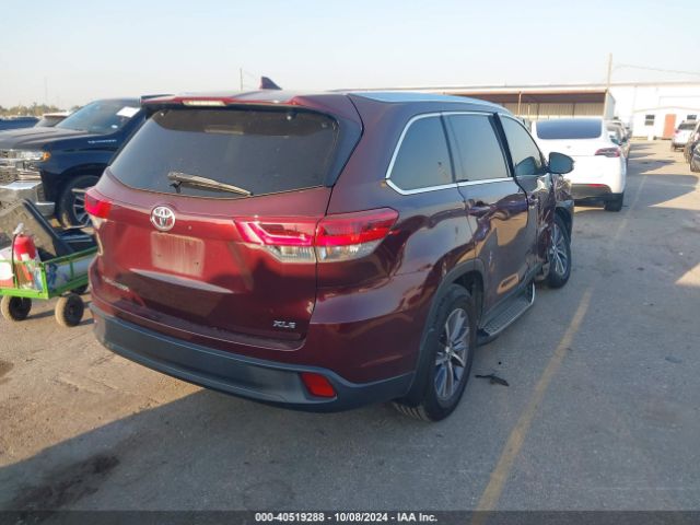 5TDKZRFH4KS303721 Toyota Highlander Xle