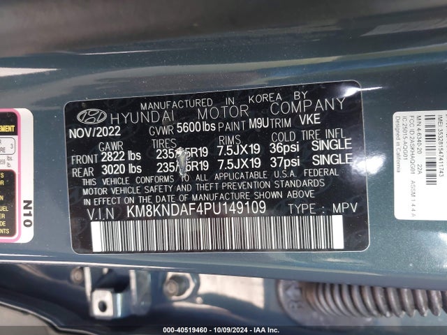 Hyundai Ioniq 5 Sel 2023 KM8KNDAF4PU149109 Image 9