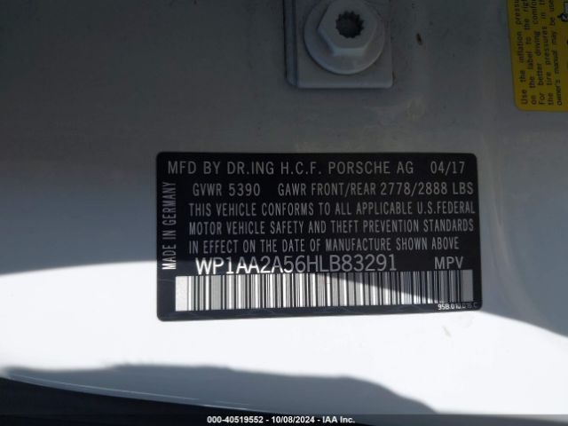 WP1AA2A56HLB83291 Porsche Macan