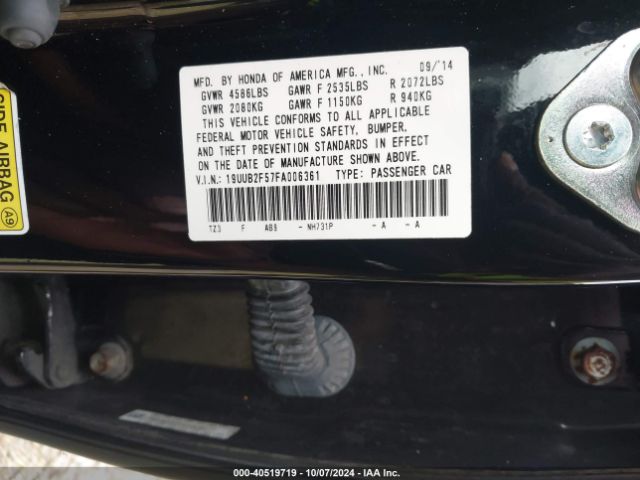 19UUB2F57FA006361 Acura Tlx V6 Tech