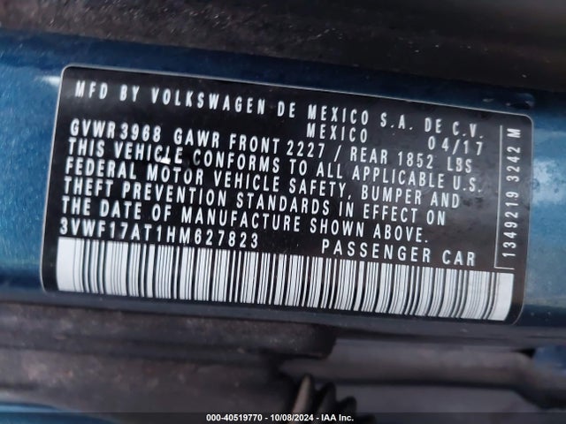 3VWF17AT1HM627823 Volkswagen Beetle #pinkbeetle/1.8t Classic/1.8t S