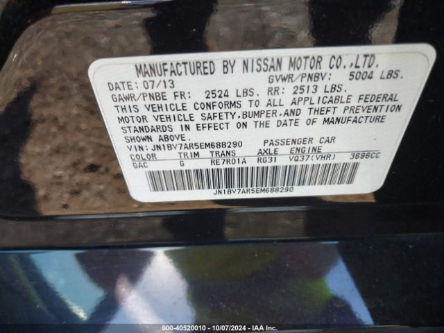 JN1BV7AR5EM688290 Infiniti Q50 SPORT