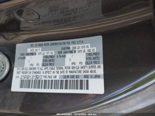 JC1NFAEK1J0135913 Fiat 124 Spider Classica