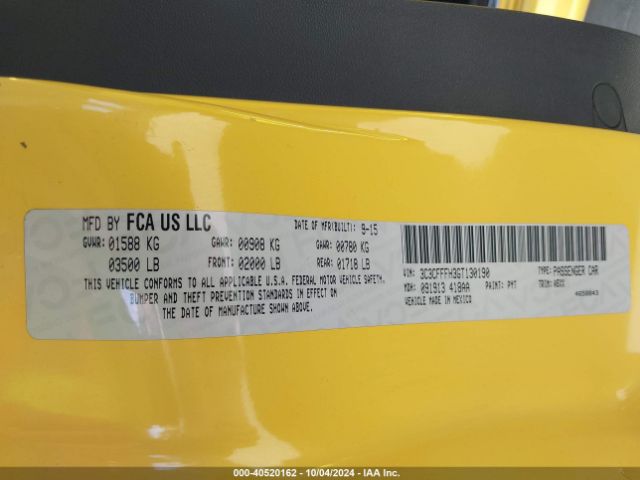 2016 FIAT 500 3C3CFFFH3GT130190 Photo 8