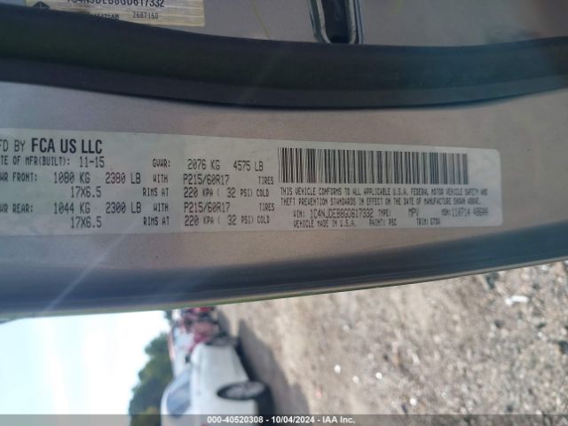 1C4NJDEB8GD617332 Jeep Compass Latitude