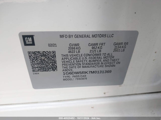 2021 CADILLAC CT5 1G6DW5RK7M0131369 Photo 8