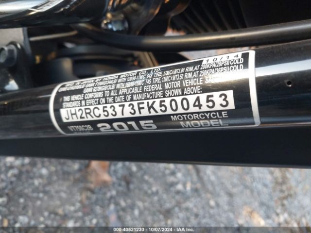2015 HONDA VT750 JH2RC5373FK500453 Photo 9