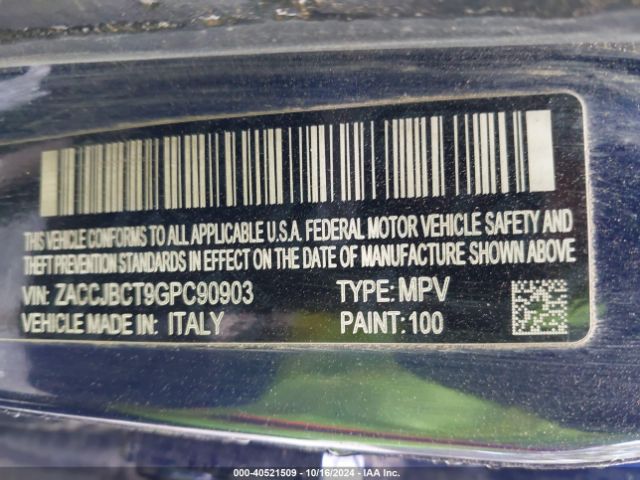 ZACCJBCT9GPC90903 Jeep Renegade Trailhawk