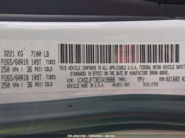 Dodge Durango Special Service 2014 1C4SDJFT3EC419888 Image 9