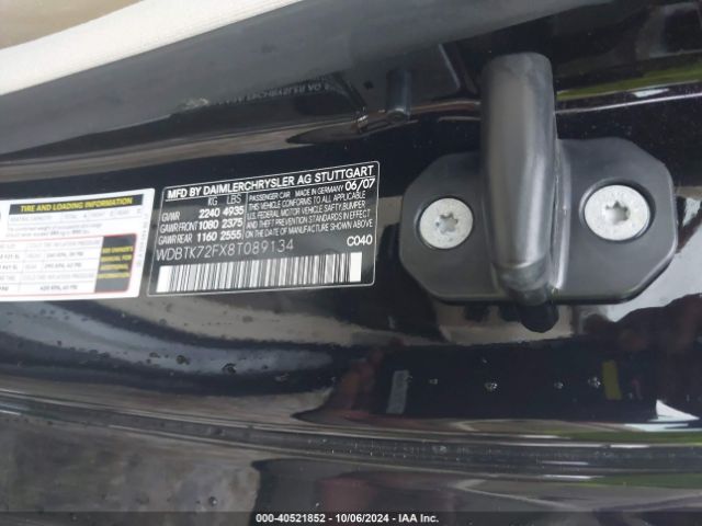 2008 MERCEDES-BENZ CLK 550 WDBTK72FX8T089134 Photo 8