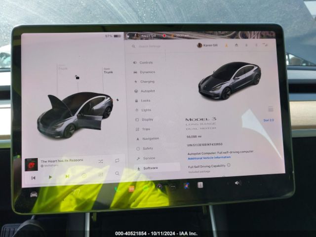 5YJ3E1EB1KF432650 Tesla Model 3 Long Range/performance