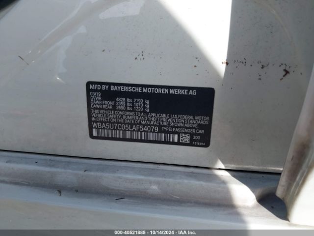 WBA5U7C05LAF54079 BMW 3 Series M340i