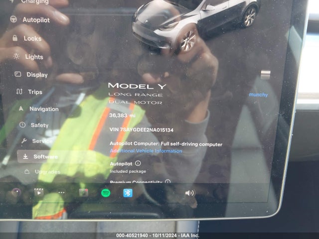2022 TESLA MODEL Y 7SAYGDEE2NA015134 Photo 6