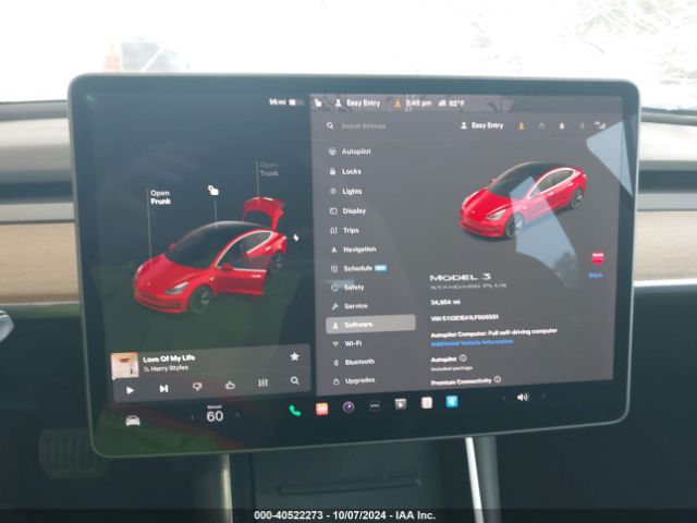 5YJ3E1EA1LF606581 Tesla Model 3 Standard Range Plus Rear-wheel Drive/standard Range Rear-wheel Drive