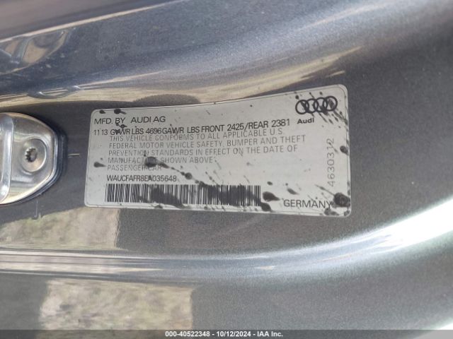 WAUCFAFR8EA035648 Audi A5 2.0t Premium