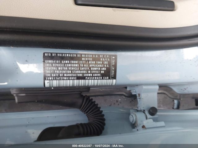 3VW517AT2FM818692 Volkswagen Beetle 1.8t